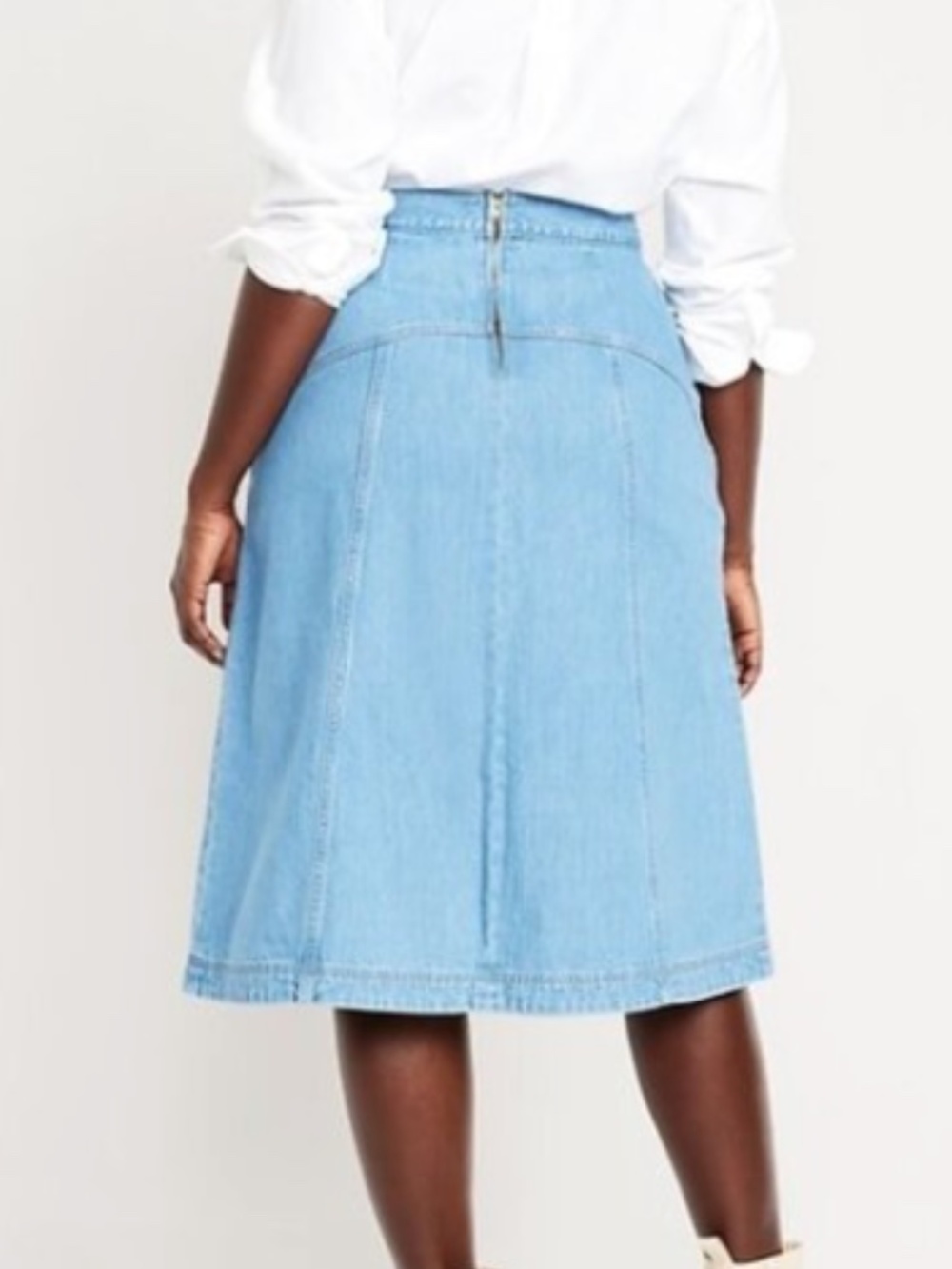 100% Cotton Old Navy High Rise Jean Skirt - Picture 3 of 4